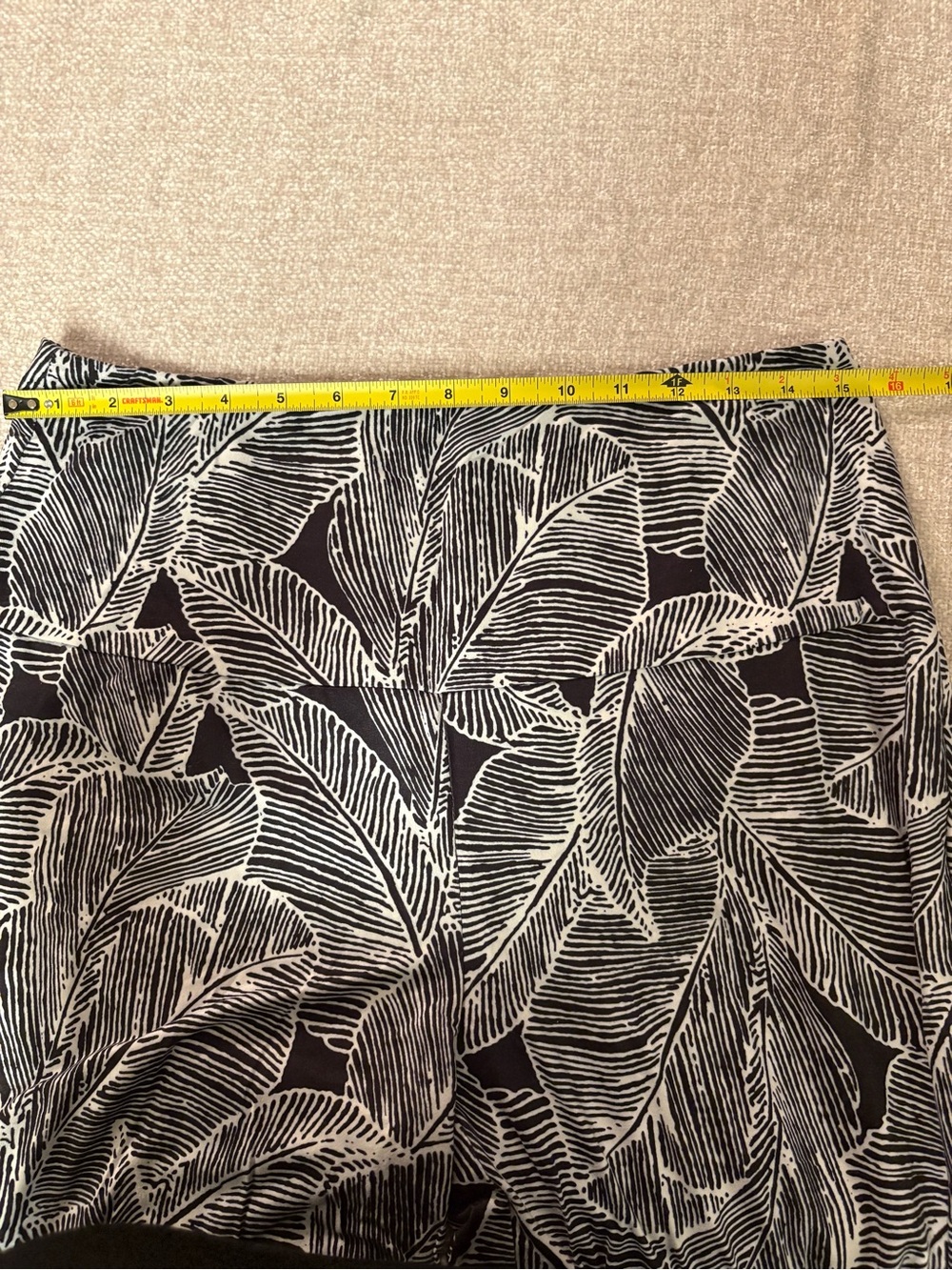 Arolina Wide Leg Printed Women's Pants - Black & White Size XL - Picture 11 of 15